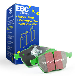 Set pastiglie Anteriore EbC Green per qualsiasi Auto