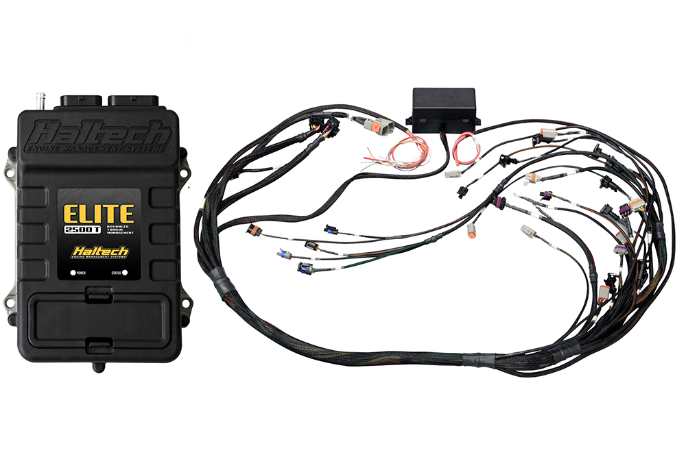 Centralina haltech Elite 2500 T + GM GEN III LS1 & LS6 non DBW Terminated Harness Kit