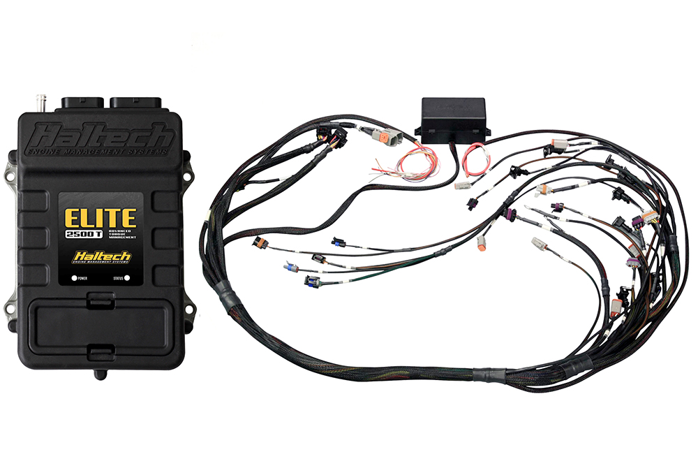 Centralina haltech Elite 2500 T + GM GEN IV LSx (LS2/LS3 etc) DBW Ready Terminated Harness Kit