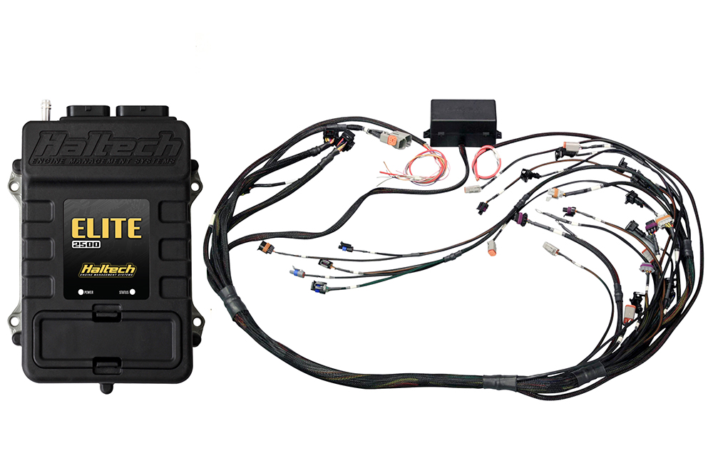 Centralina haltech Elite 2500 + GM GEN IV LSx (LS2/LS3 etc) DBW Ready Terminated Harness Kit